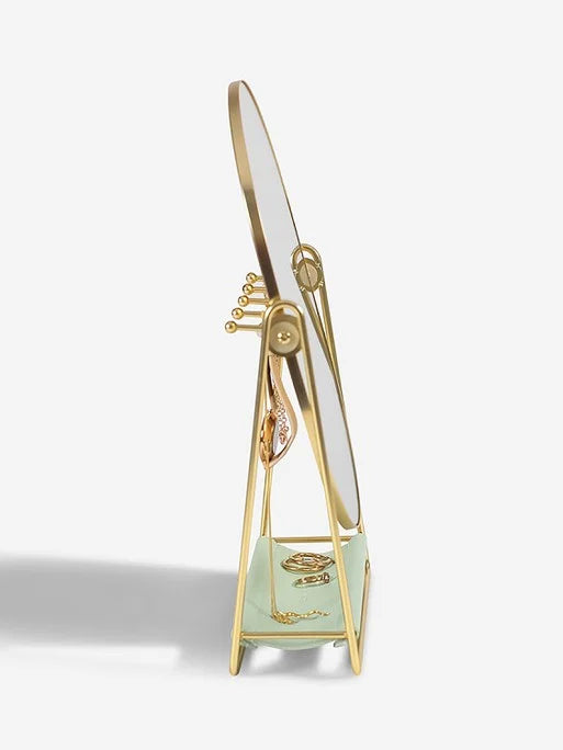 Stackers Mirror with Jewelry Stand Sage Green