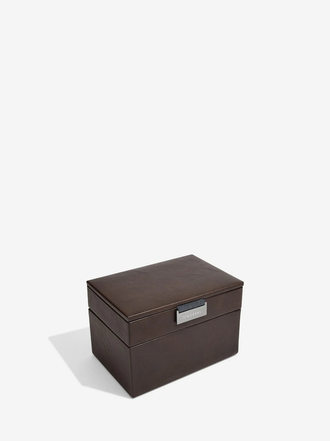 Stackers Mini Set of 2 - Watch & Cufflinks Box Brown