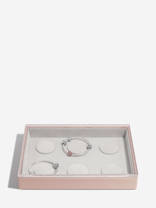 Stackers Armbandenlaag + deksel voor Klassieke Juwelendoos Roze