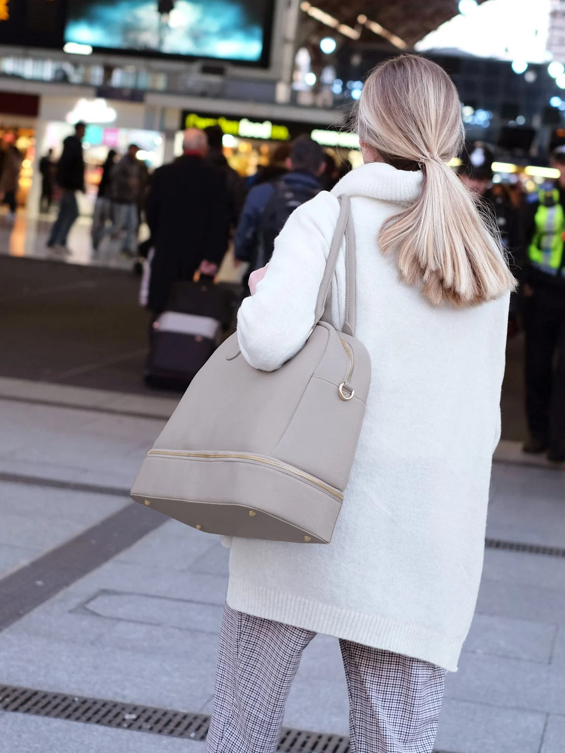 Stackers Handtas Taupe