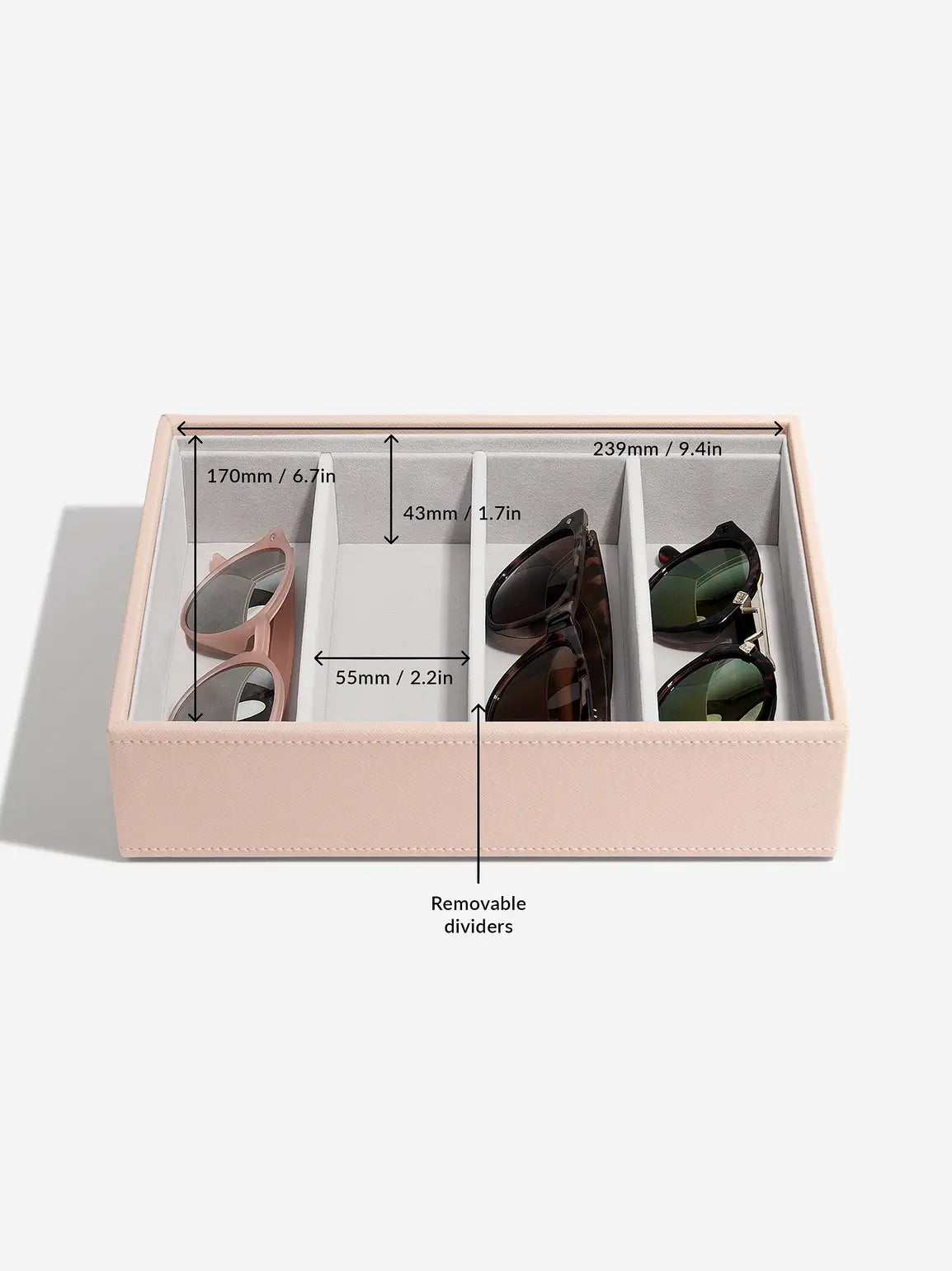 Stackers Glasses &amp; Accessories Layer for Classic Jewelry Box Pink