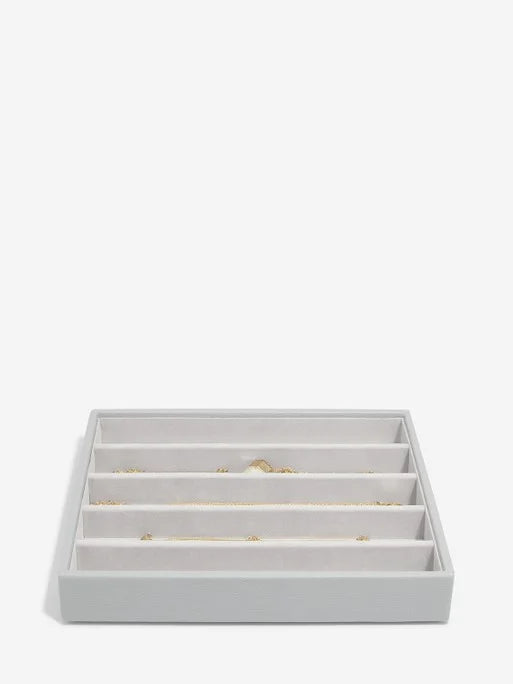 Stackers Halskettingenlaag voor Klassieke Juwelendoos Grijs
