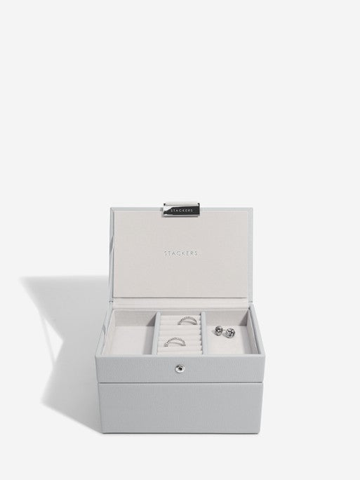 Stackers Mini Juwelendoos Set van 2 Grijs