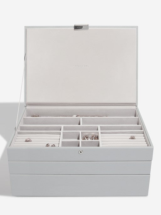 Stackers XL Juwelendoos set van 3 Grijs