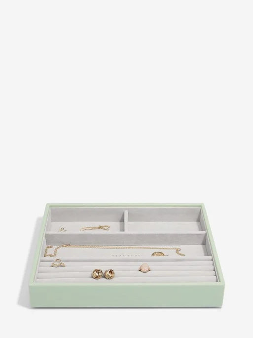 Stackers Ring &amp; Bracelet Layer for Classic Jewelry Box Sage Green