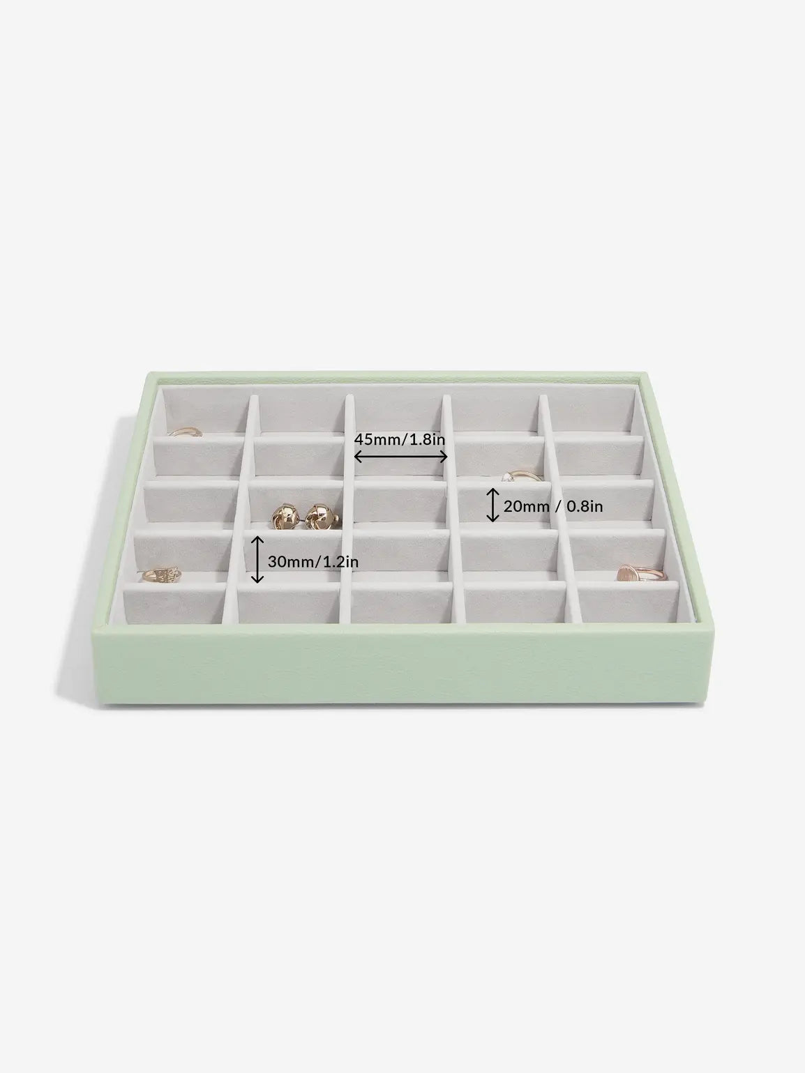 Stackers Small Jewelry Layer for Classic Jewelry Box Sage Green
