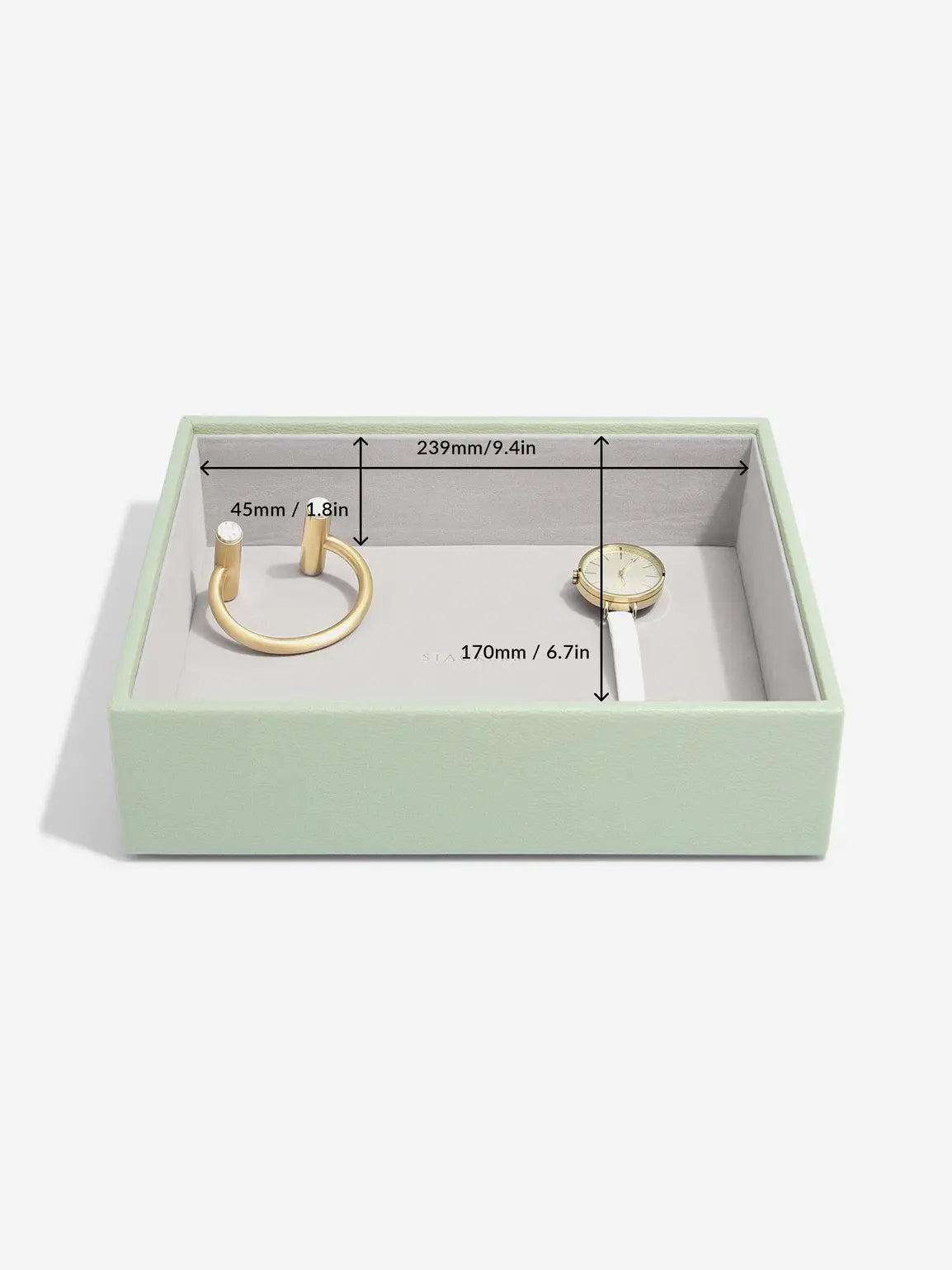 Stackers Deep Jewelry Layer for Classic Jewelry Box Sage Green