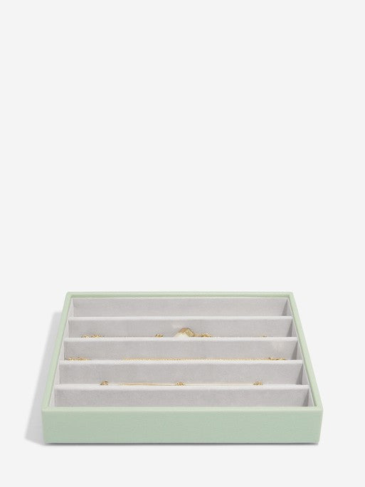 Stackers Necklace Layer for Classic Jewelry Box Sage Green