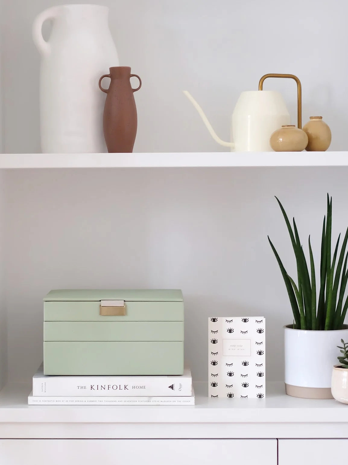 Stackers Classic Jewellery Box Set of 3 Sage Green