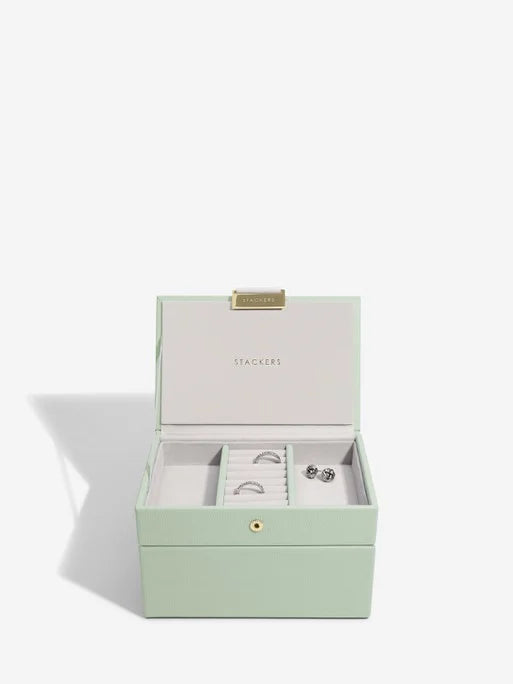 Stackers Mini Jewelry Box Set of 2 Sage Green