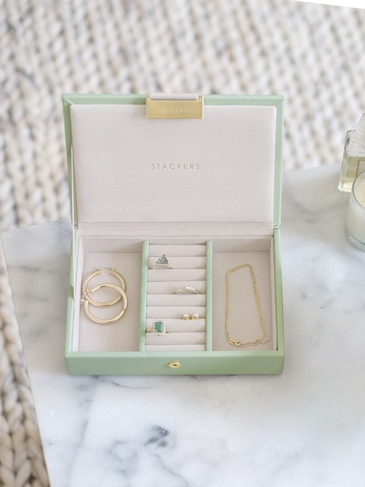 Stackers Lid for Mini Jewelry Box Sage Green