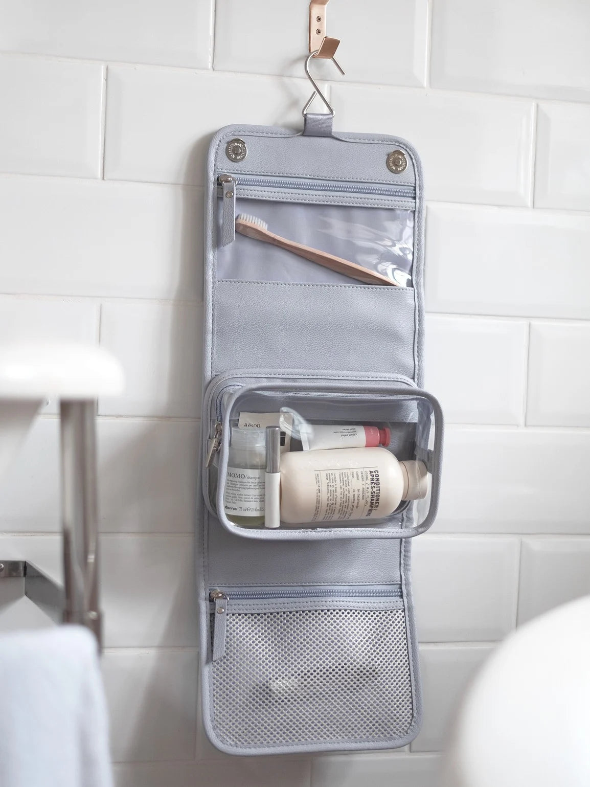 Stackers kleine hangende Toilettas Lavendel