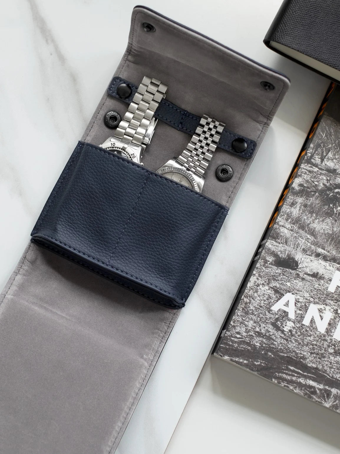Stackers Watch Wrap Navy Blue