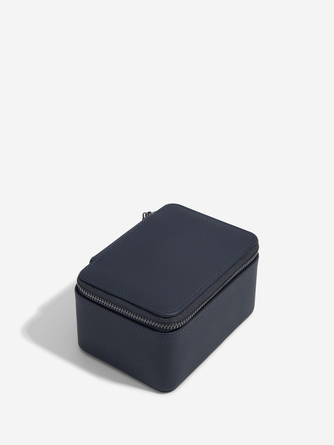 Stackers Watch Box with Double Zipper Navy Blue