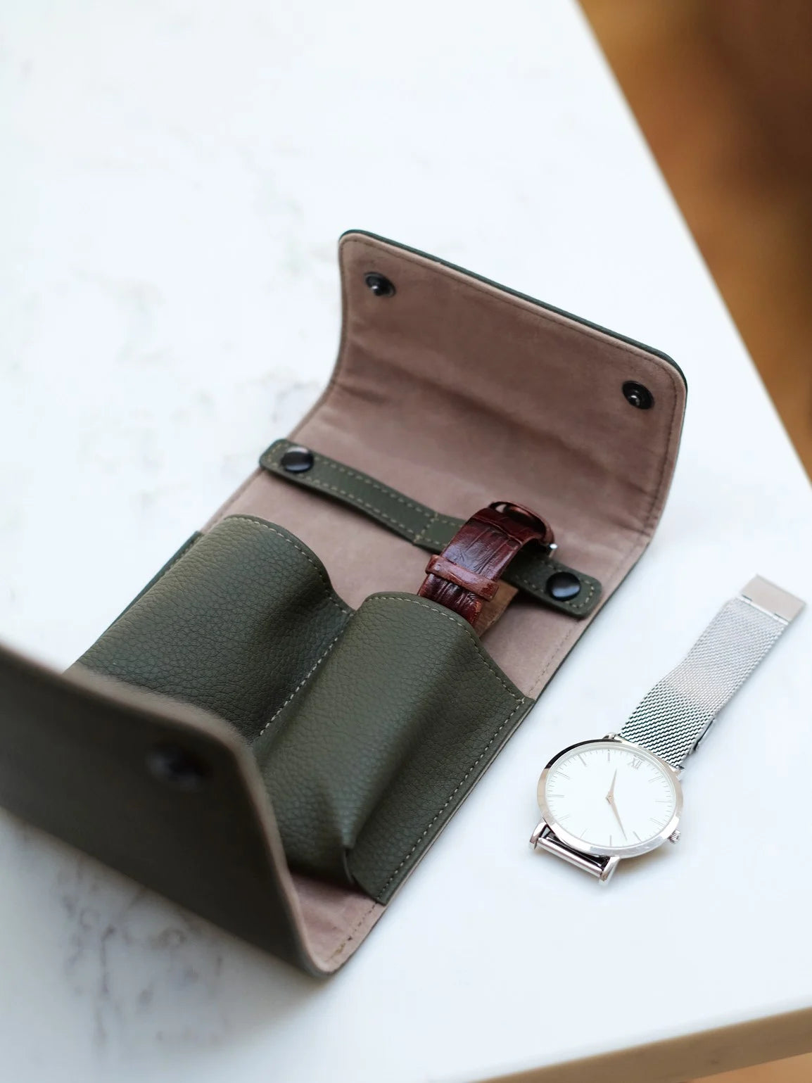 Stackers Watch Wrap Olive Green