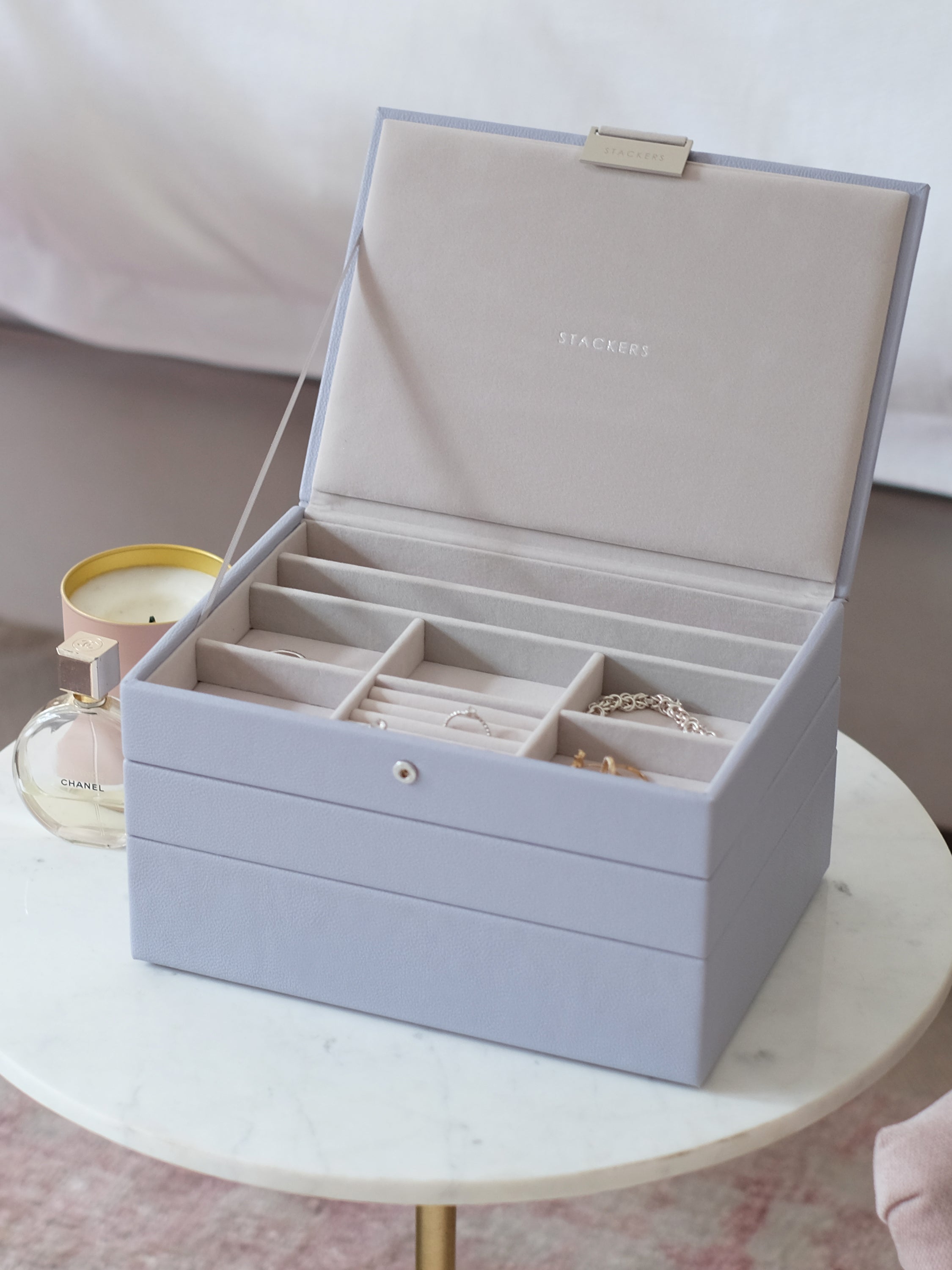 Stackers Klassieke Juwelendoos Set van 3 Lavendel