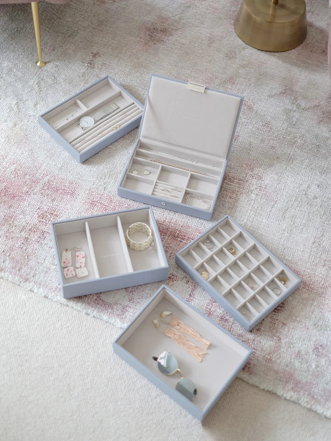 Stackers Klassieke Juwelendoos Set van 5 Lavendel