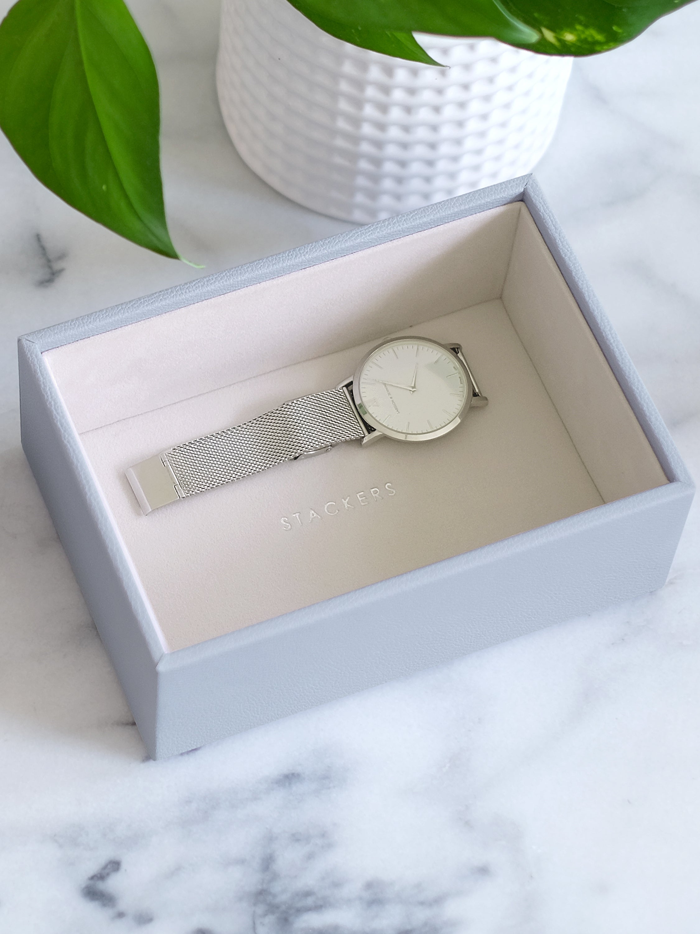 Stackers Mini Horloge & Accessoirelaag Lavendel