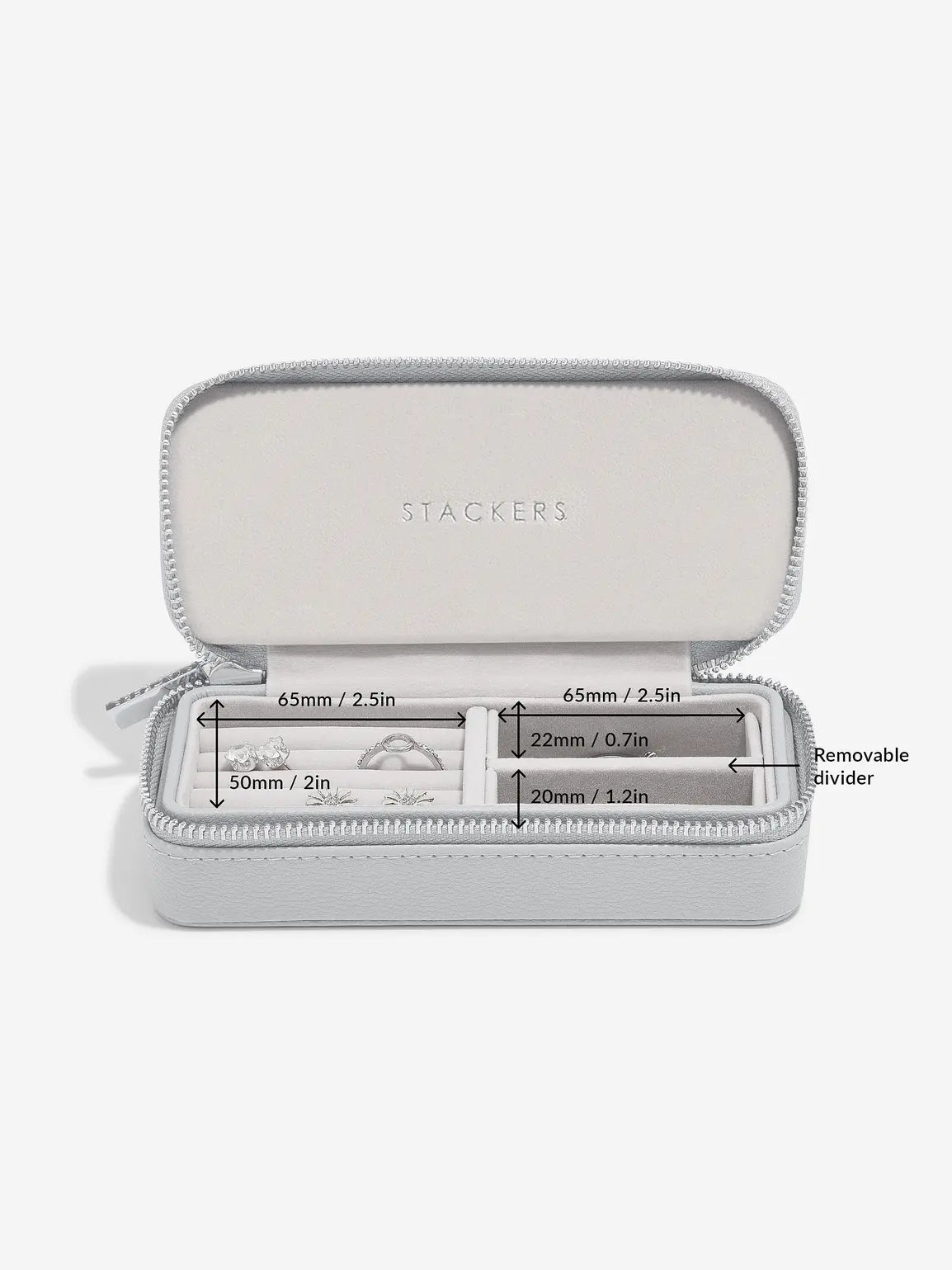 Stackers Medium Travel box Grey