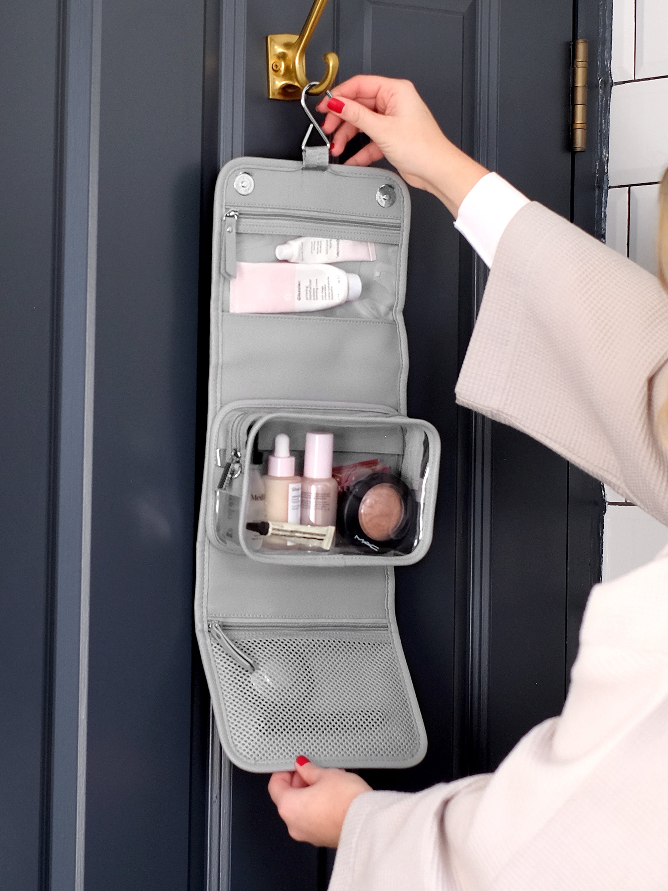 Stackers kleine hangende Toilettas Grijs