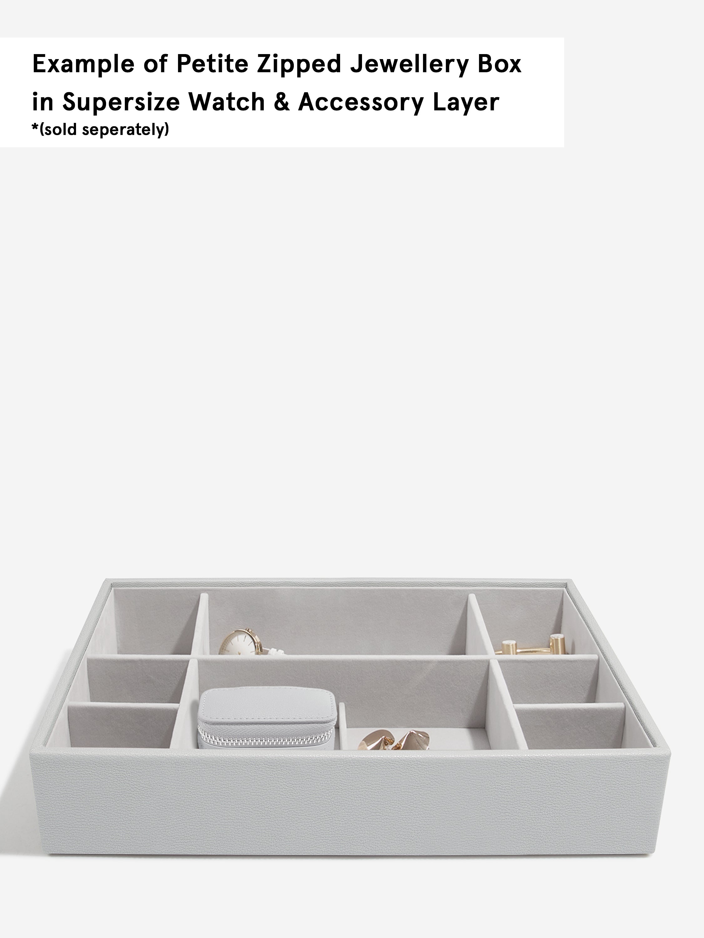 Stackers Petite Juwelendoosje Grijs