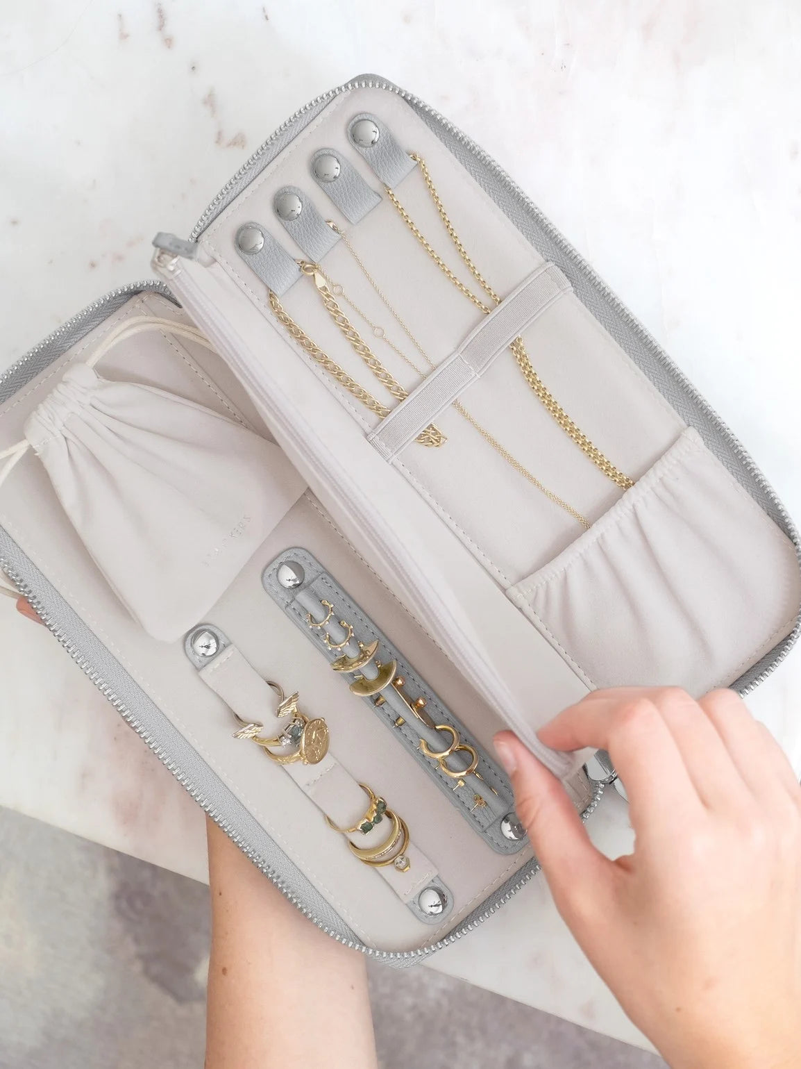 Stackers Jewellery Roll Grijs