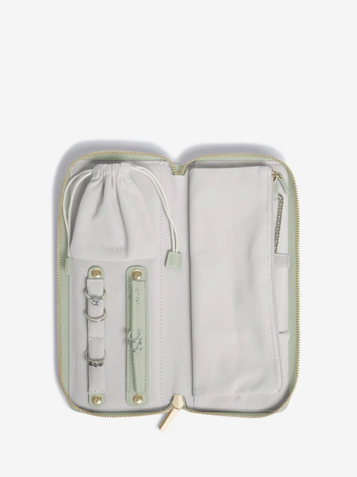 Stackers Jewellery Roll Saliegroen