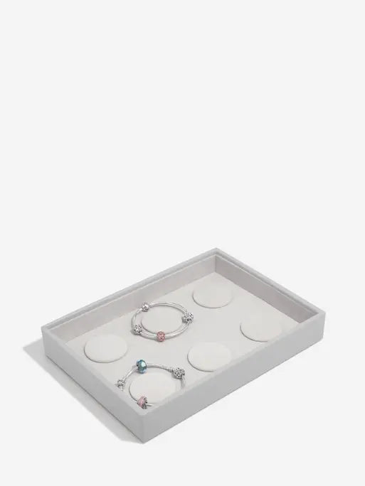 Stackers Armbandenlaag voor Klassieke Juwelendoos Grijs
