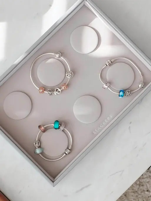 Stackers Armbandenlaag voor Klassieke Juwelendoos Grijs