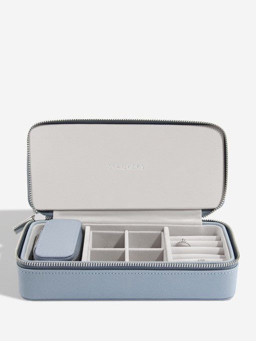 Stackers Large + Petite Travel Box Blauw