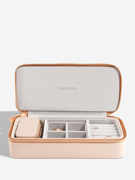 Stackers Large + Petite Travel Box Roze