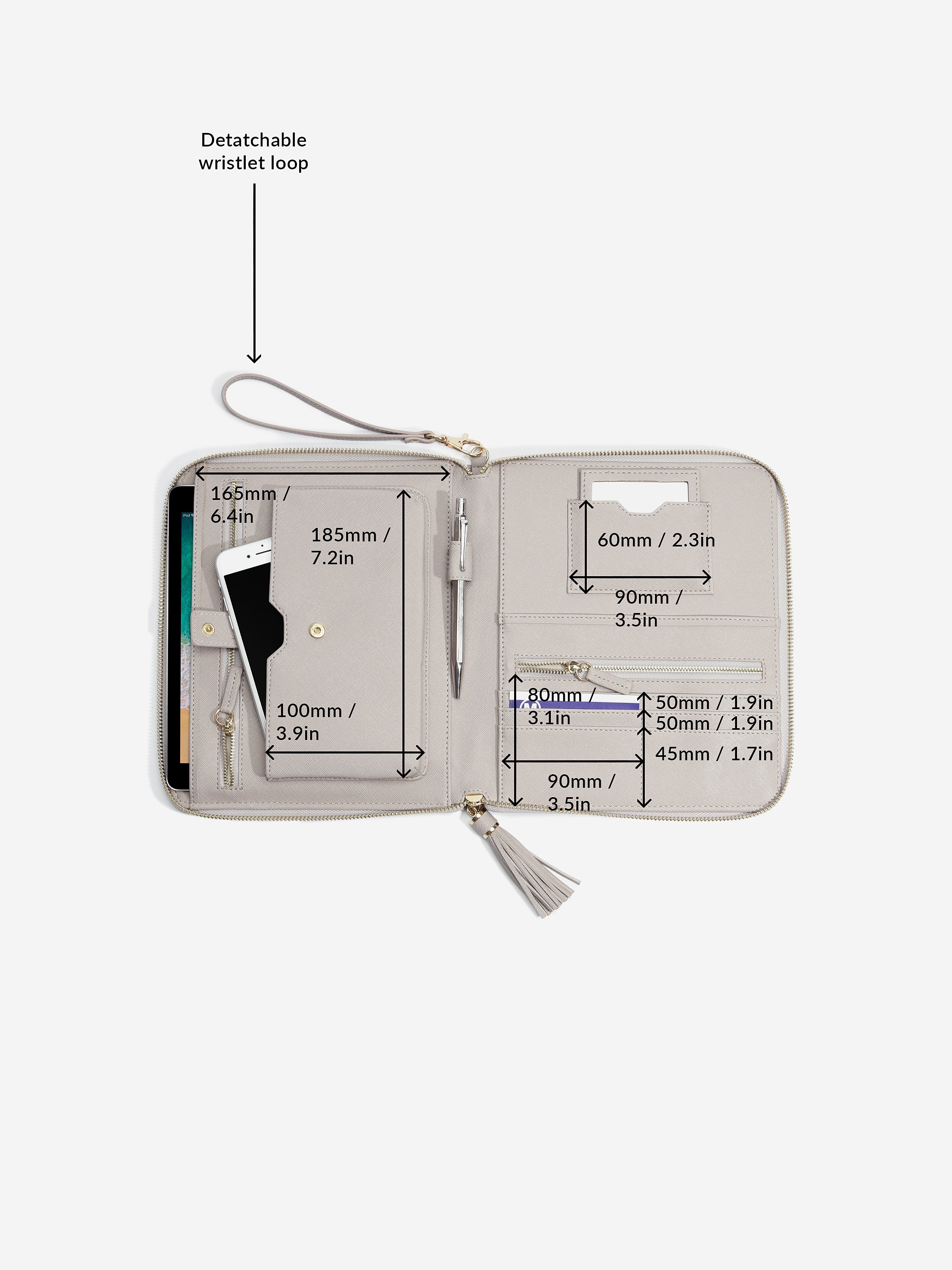 Stackers Tech Organizer Taupe