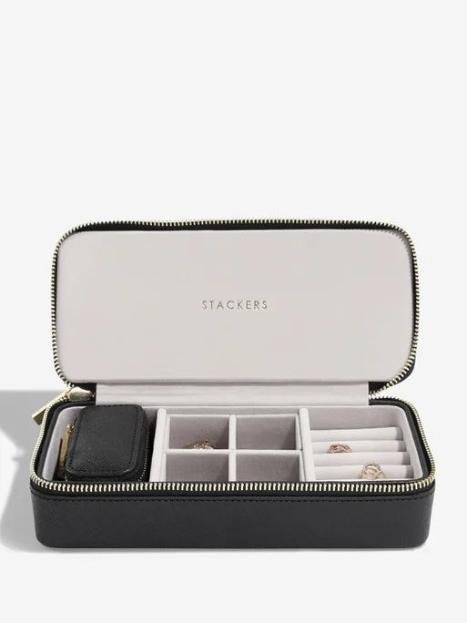 Stackers Large + Petite Travel Box Zwart