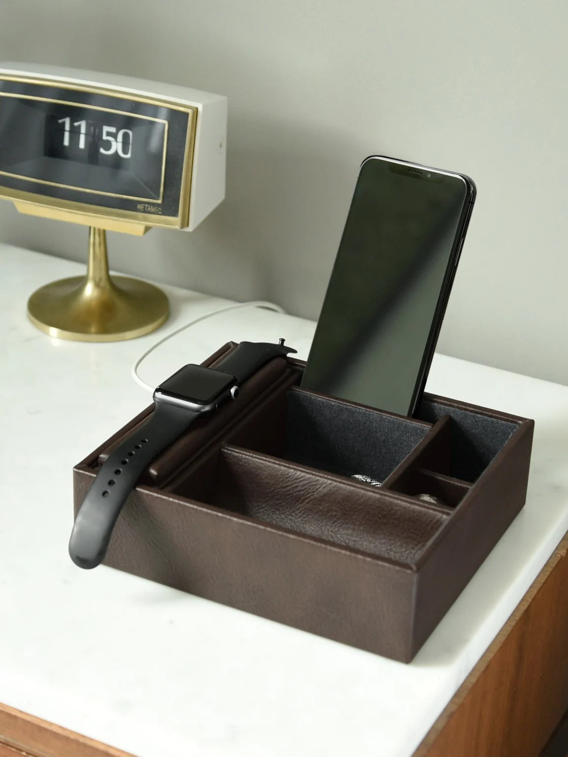 Stackers Smartphone Organizer Brown