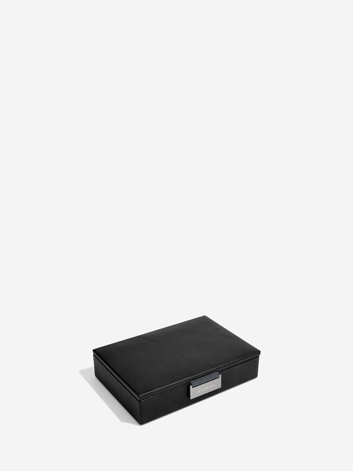 Stackers Mini Cufflinks Box with Lid Black