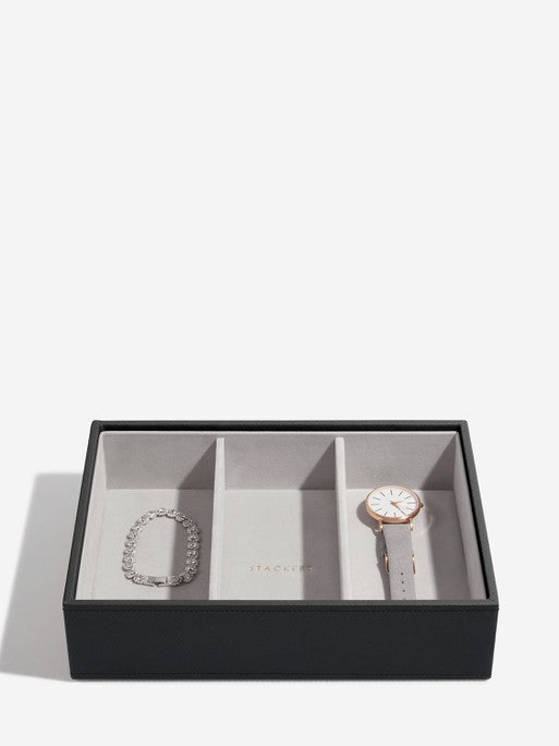 Stackers Watch &amp; Accessory Layer for Classic Jewelry Box Black
