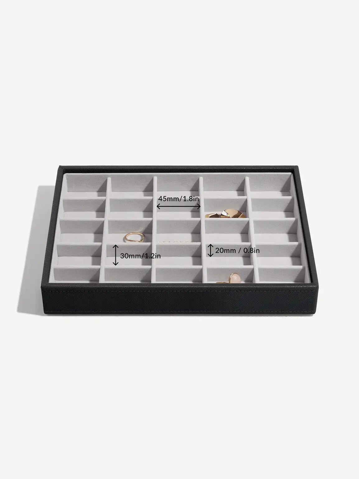 Stackers Small Jewelry Layer for Classic Jewelry Box Black