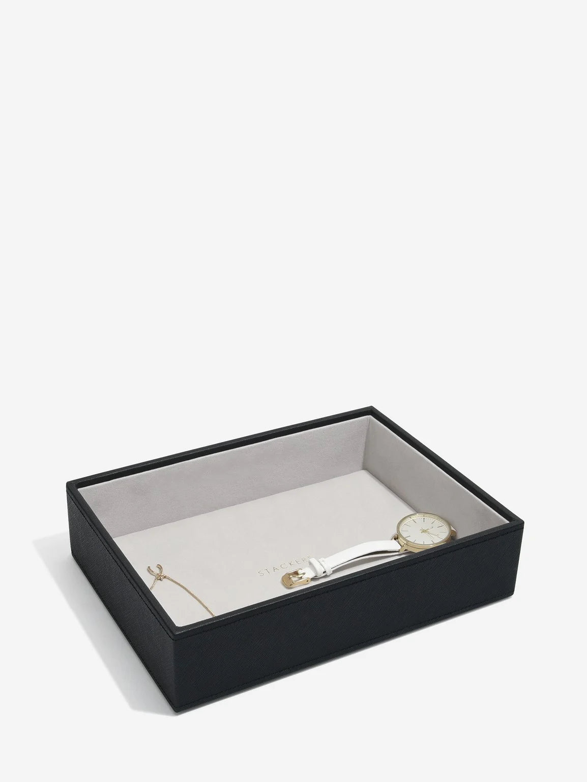 Stackers Deep Jewellery Layer for Classic Jewellery Box Black