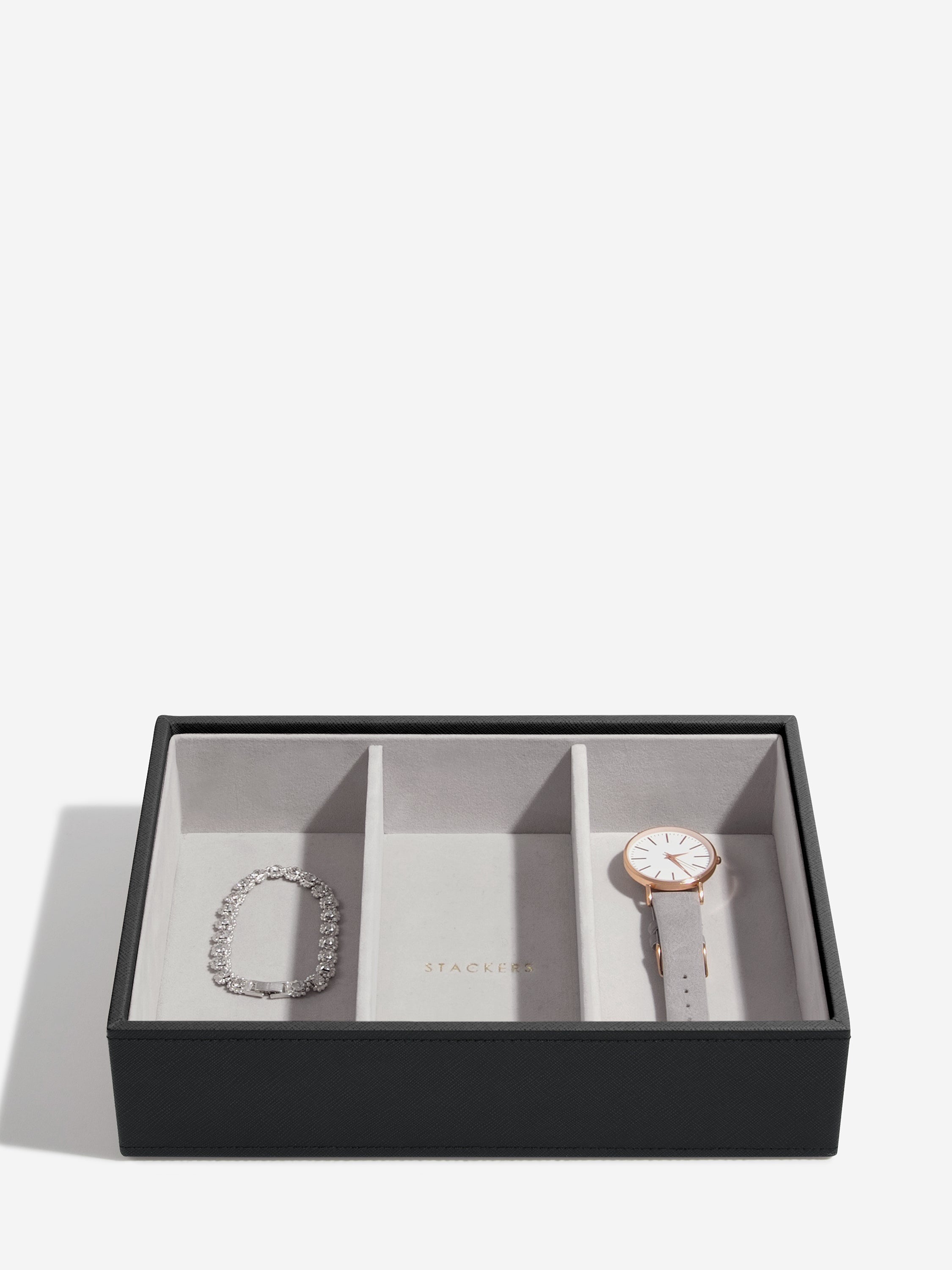 Stackers Klassieke Juwelendoos Set van 3 Zwart