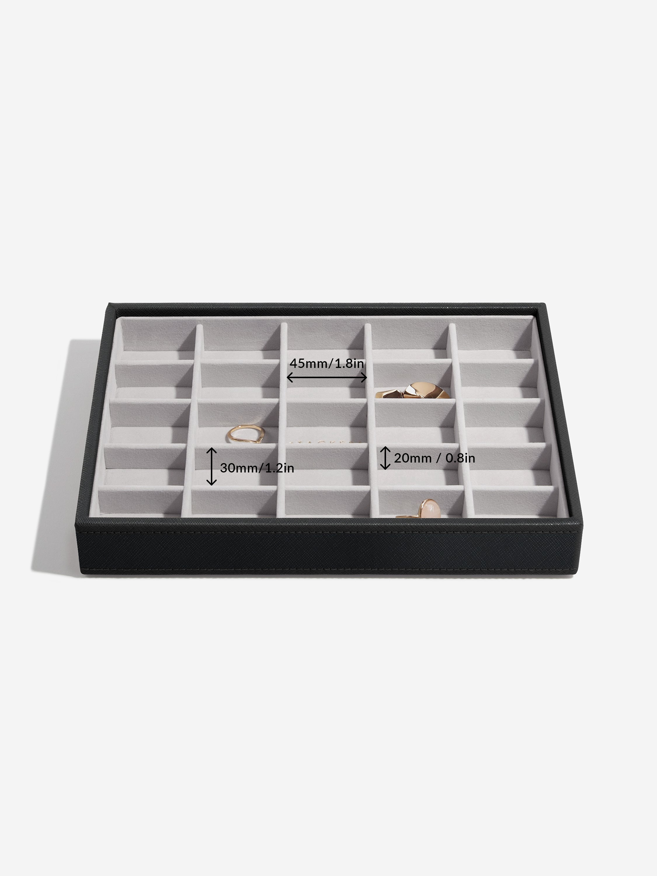 Stackers Klassieke Juwelendoos Set van 3 Zwart