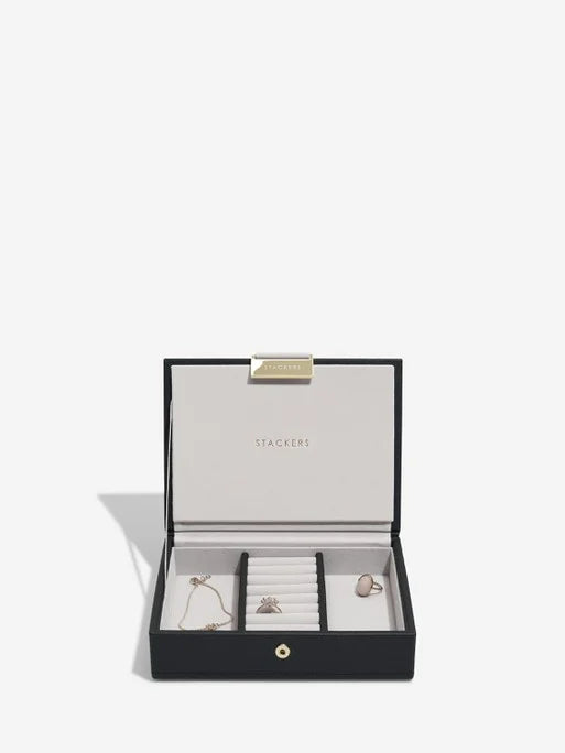 Stackers Lid for Mini Jewelry Box Black