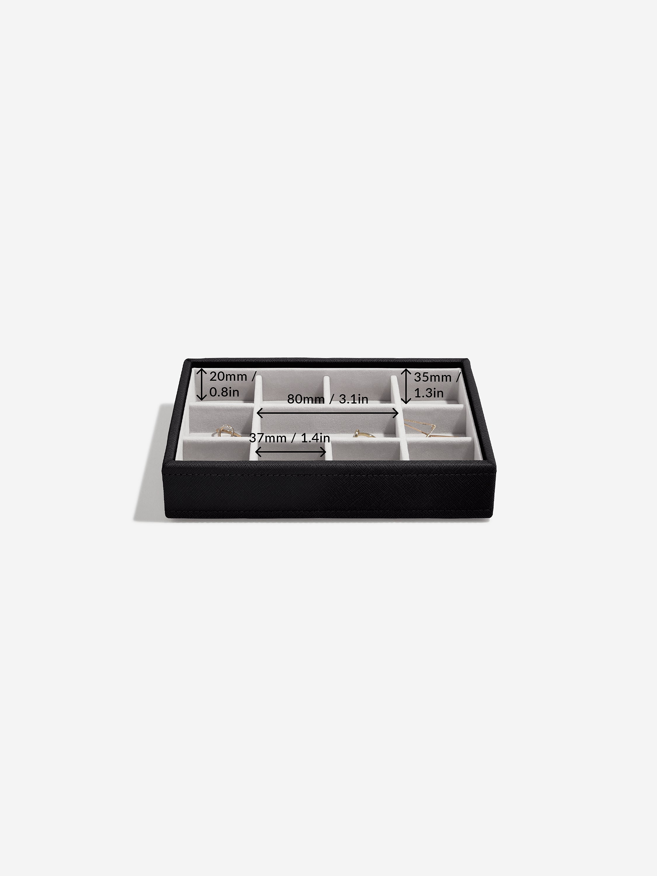 Stackers Mini Sieradenlaag Zwart