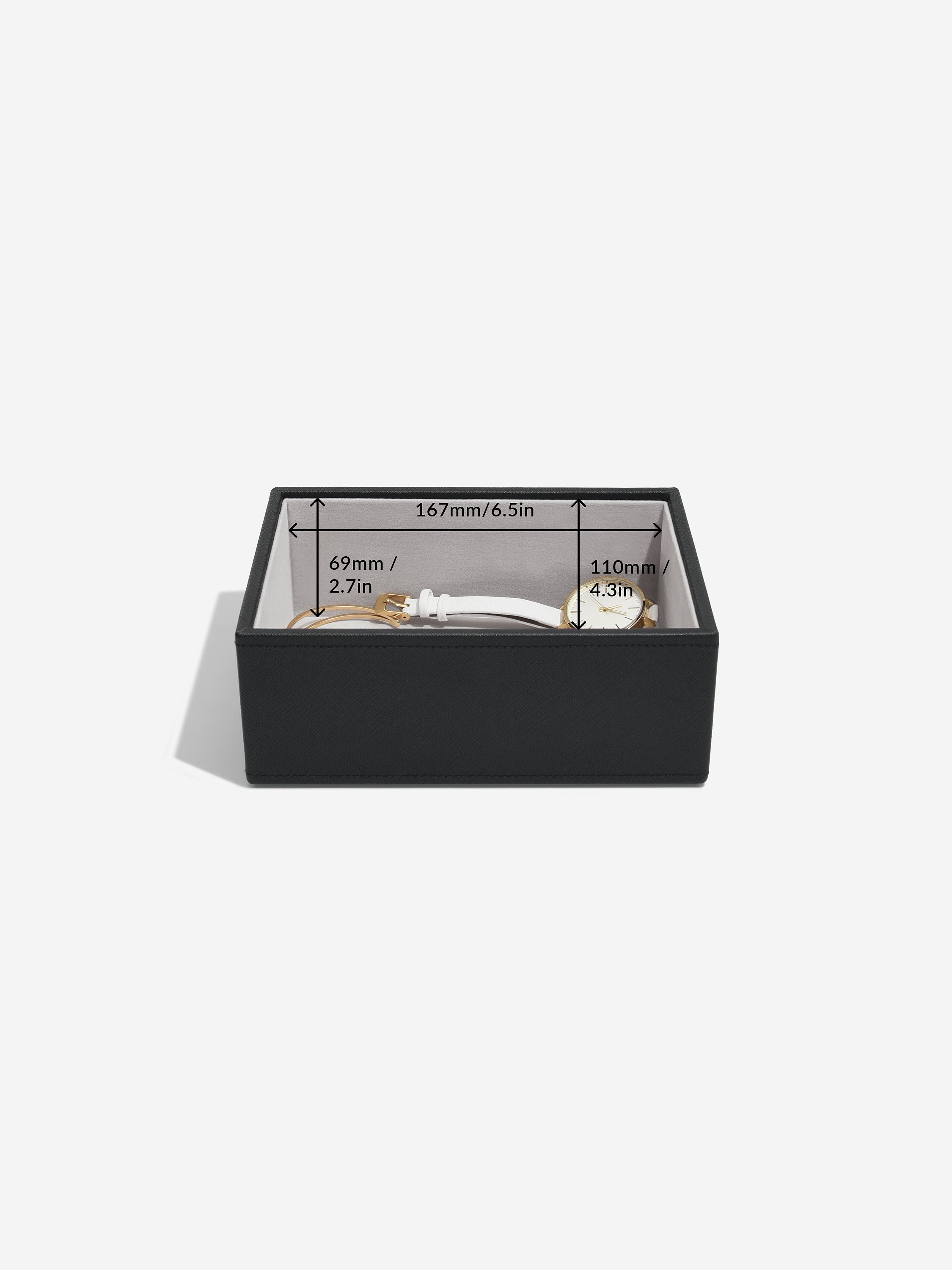 Stackers Mini Horloge & Accessoirelaag Zwart