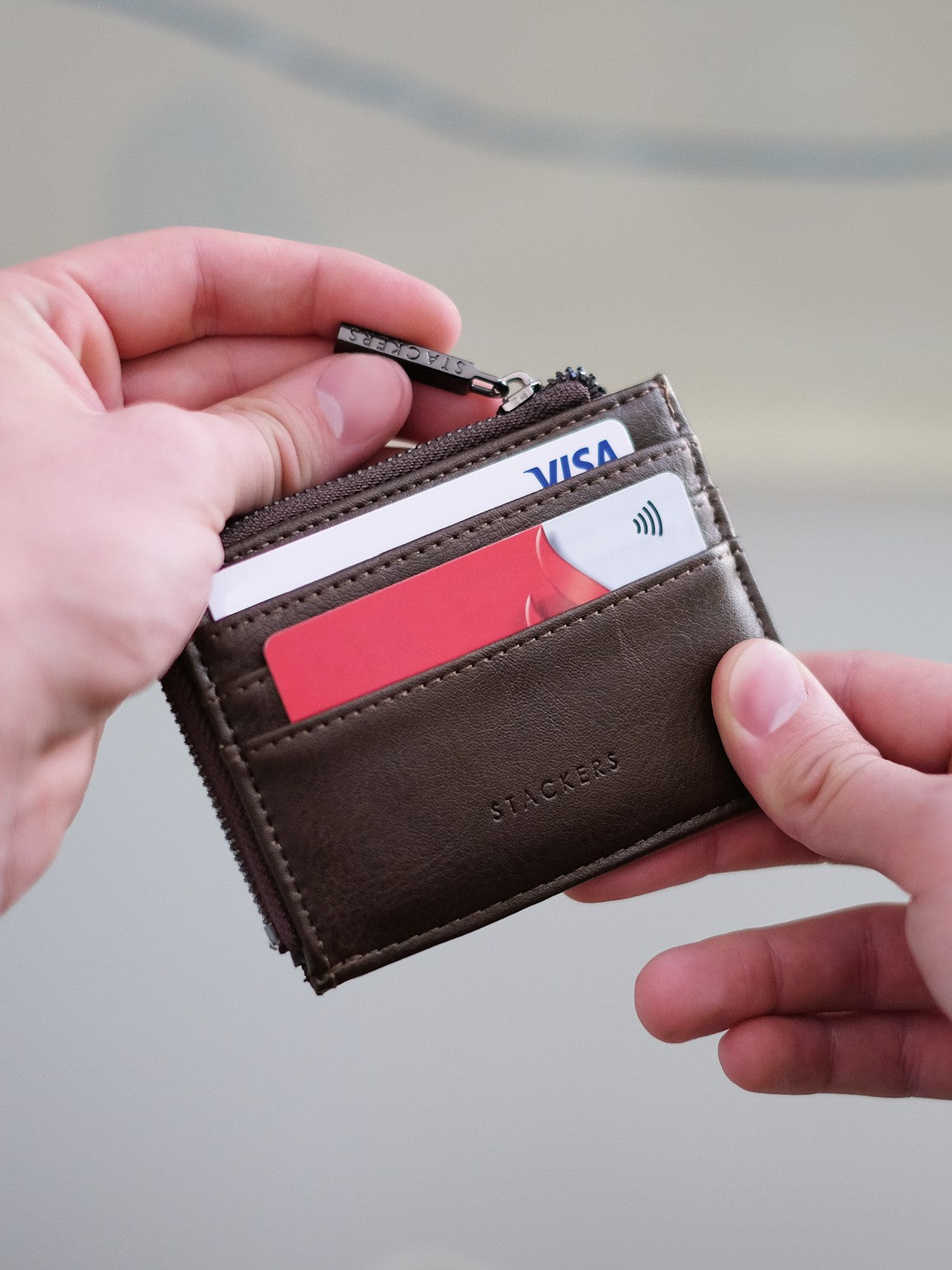 Stackers ID Holder Brown