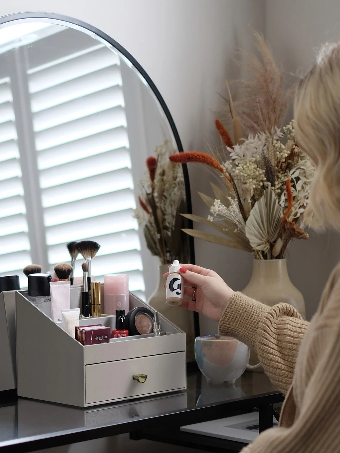 Stackers Makeup Organizer Taupe