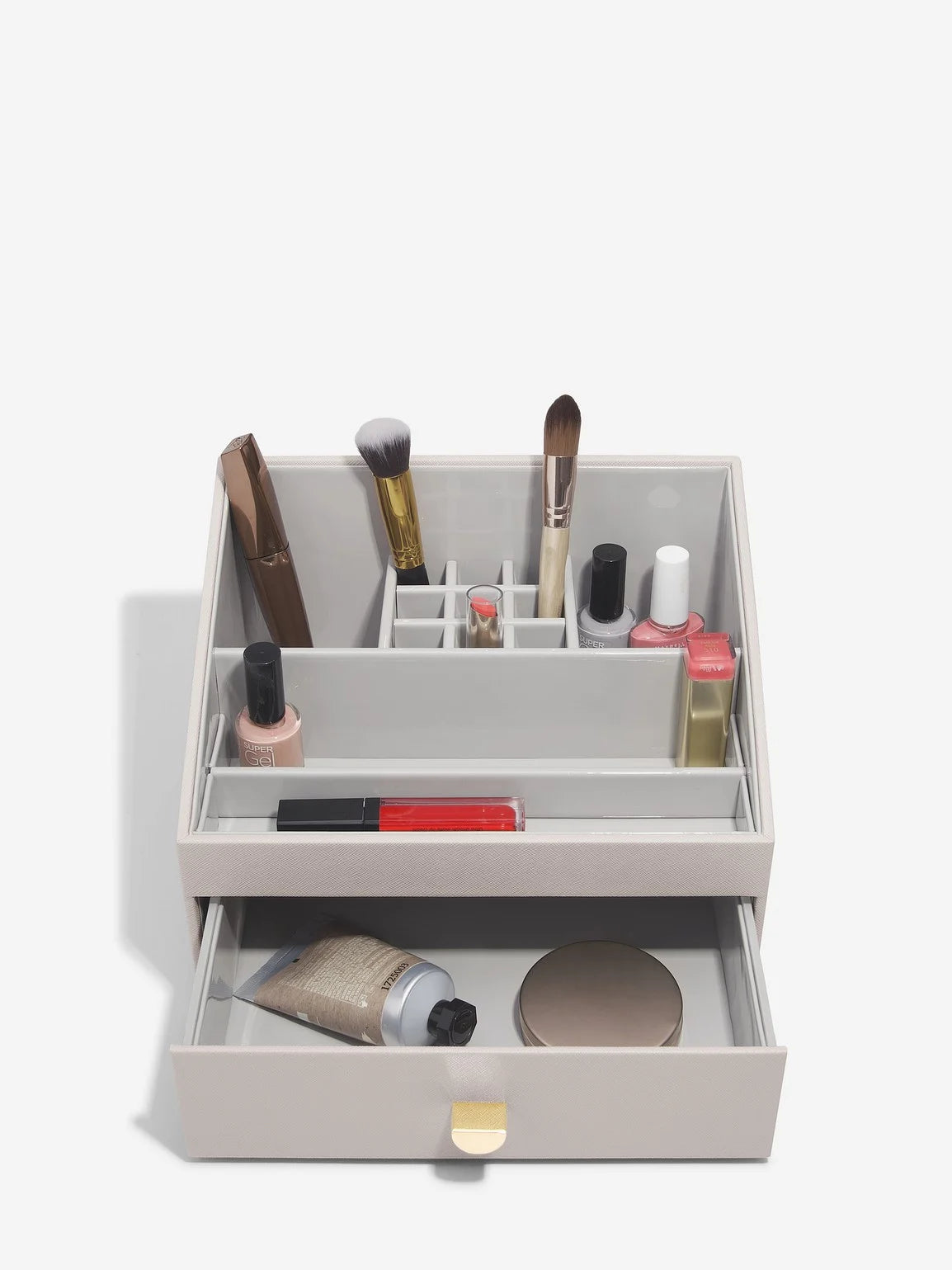 Stackers Makeup Organizer Taupe