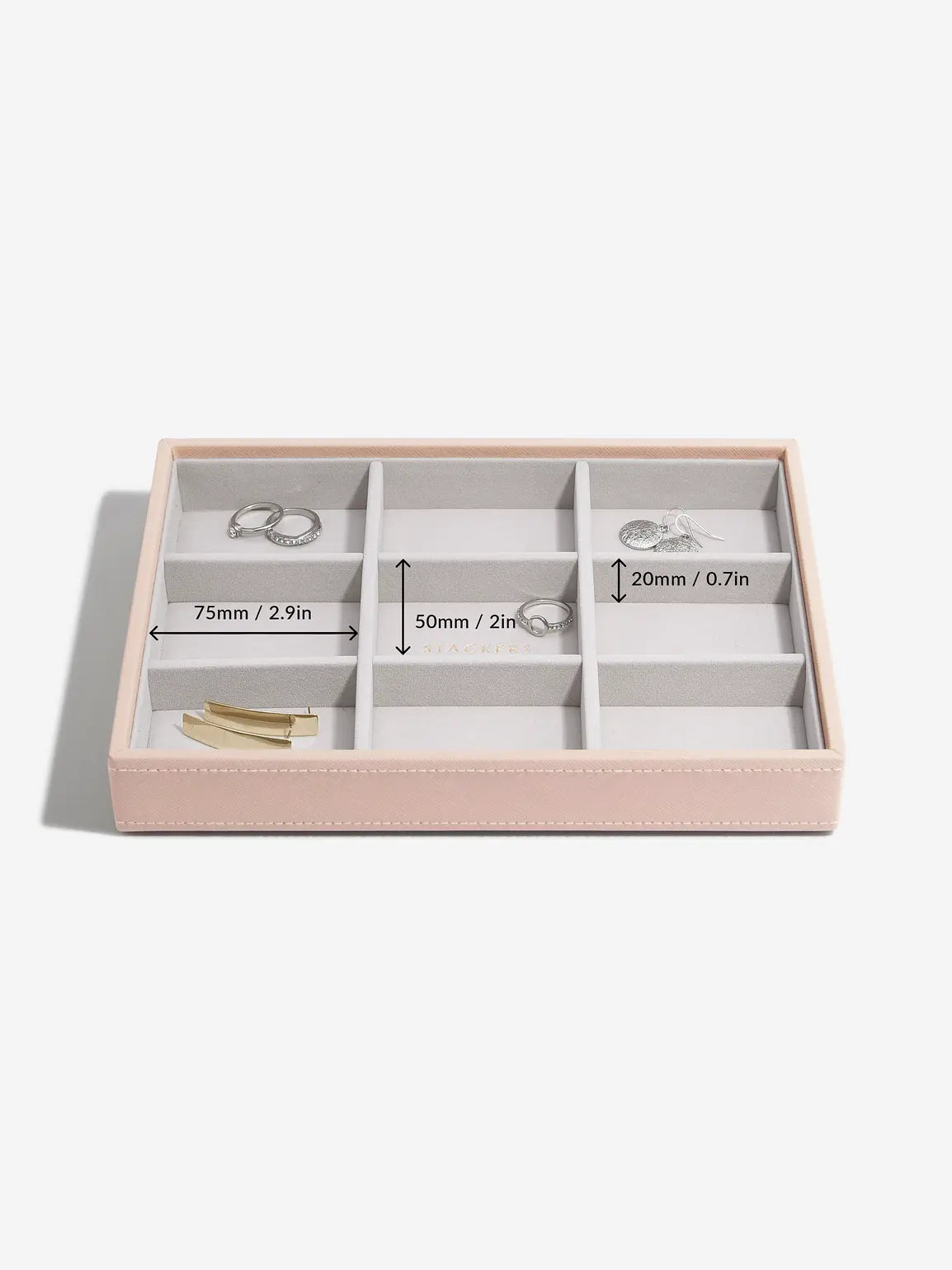 Stackers Standard Jewelry Layer for Classic Jewelry Box Pink
