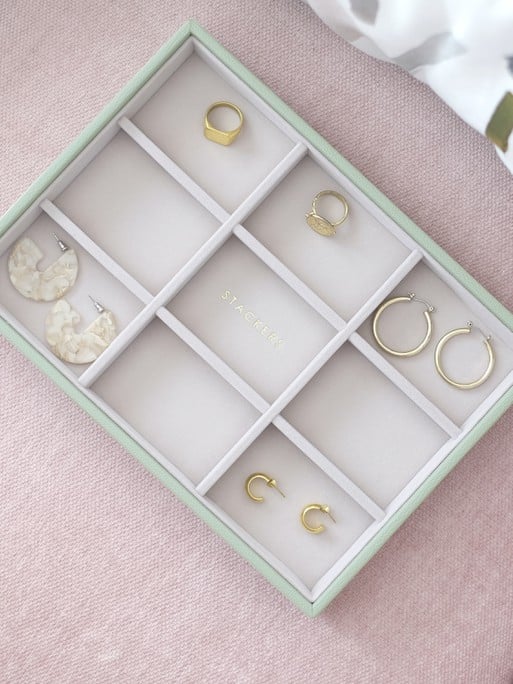 Stackers Standard Jewelry Layer for Classic Jewelry Box Sage Green