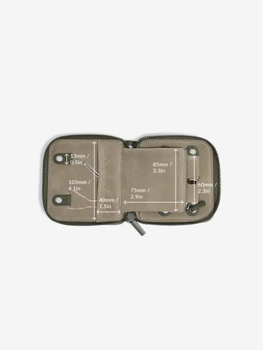 Stackers Compact Jewellery Roll Olive Green