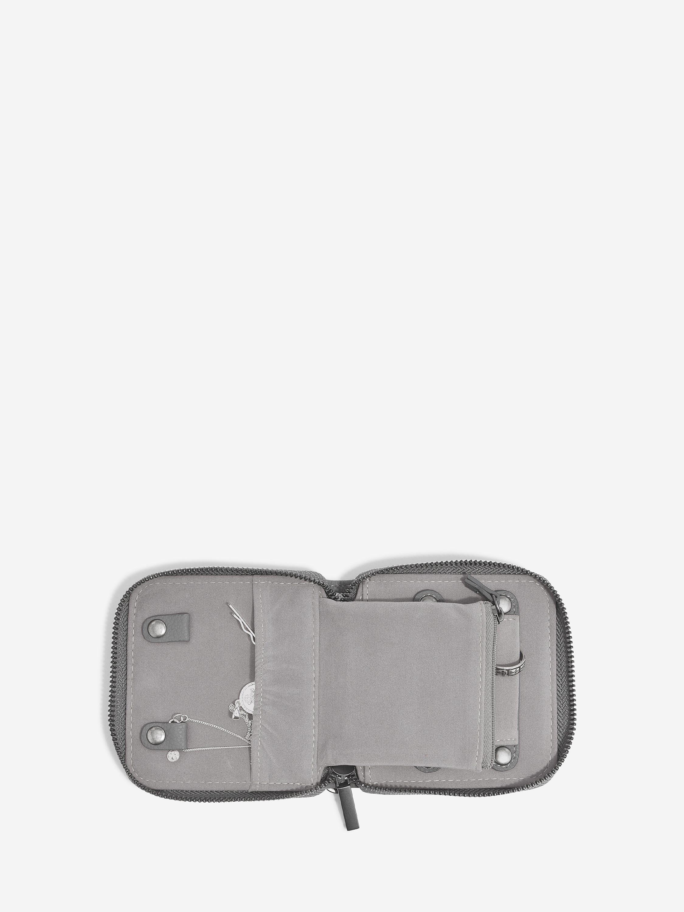 Stackers Compact Jewellery Roll Donkergrijs